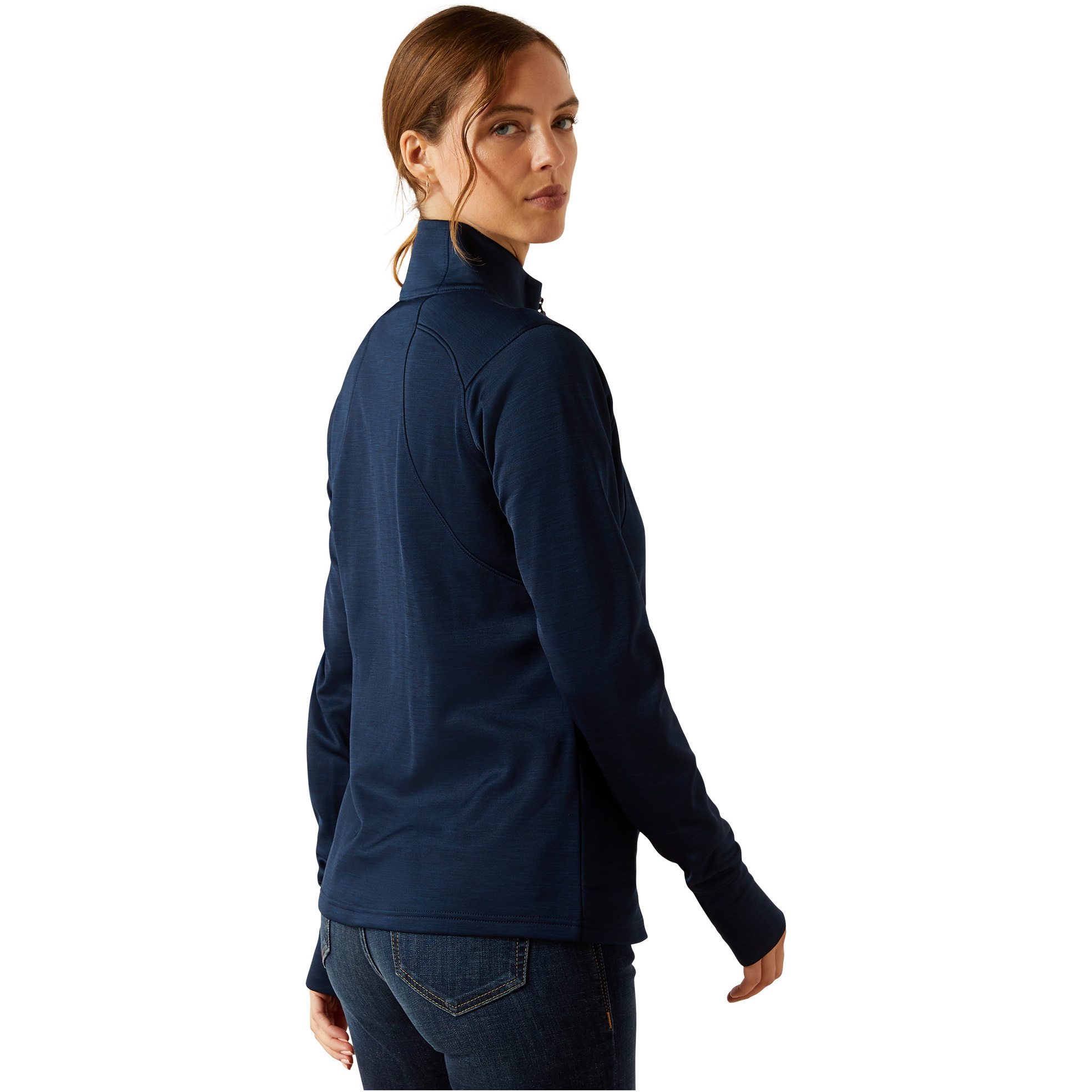 2025 Ariat Womens Team EQ 1/2 Zip Pullover 10062371 - Navy